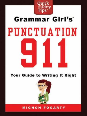 cover image of Grammar Girl's Punctuation 911